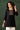 Classic Embroidered Work On Black Color Short Kurti In Rayon Fabric
