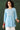 Embroidered Work Sky Blue Color Rayon Fabric Beauteous Short Kurti