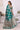 Sophisticated Dark Cyan Organza Zari Weaving Function Wear Saree