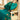 Comfortable Rayon Cotton Gown Style Kurti in Rich Dark Green Color