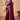 Wine Satin Silk Fabric Sequins Work Wedding Wear Saree