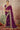 Organza Fabric Wine Color Pleasing Sequins Work Saree