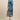 Blue Color Splash Art Silk Straight Readymade Kurti