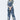 Exclusive Blue Fancy Fabric Embroidered Readymade Co Ord Set