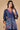 Exclusive Blue Floral Printed Fancy Fabric Designer Readymade Co Ord Set