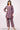 Exclusive Lavender Color Floral Print Fancy Fabric Readymade Co Ord Set