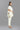 Exclusive Off White Cotton Fabric Printed Mandarin Collar Kaftan Style Readymade Co Ord Set