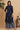 Navy Blue Color Cotton Fabric Festive Wear Straight Cut Kurti With Palazzo Set