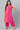 Crepe Fabric Pink Color Casual Wear Plus Size Kurti With Bottom
