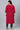 Crepe Fabric Casual Wear Plus Size Red Color Kurti With Bottom