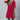 Daily Wear Crepe Fabric Plus Size Red Color Kurti With Bottom