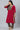 Daily Wear Crepe Fabric Plus Size Red Color Kurti With Bottom
