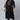 Black Color Daily Wear Readymade Plus Size Kurti With Bottom