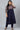 Navy Blue Color Art Silk Fabric Regular Wear Readymade Plus Size Kurti With Bottom