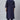 Navy Blue Color Art Silk Fabric Daily Wear Readymade Plus Size Kurti With Bottom
