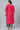 Pink Art Silk Fabric Regular Wear Readymade Plus Size Kurti With Bottom