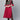 Red Crepe Fabric Casual Readymade Kurti With Bottom