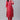 Regular Wear Red Color Art Silk Fabric Readymade Top Bottom Set