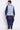 Blue Color Silk Fabric Wedding Wear Kurta Pyjama With Waist Coat