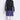 Cotton Fabric Wedding Wear Kurta Pyjama In Navy Blue Color