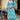 Floral Printed Work Sky Blue Color Kurti Bottom In Cotton Fabric