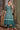 Attractive Teal Color Function Wear Readymade Digital Printed Kurti In Chinon Fabric