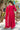 Fascinating Rani Color Casual Wear Anarkali Style Top Bottom Dupatta Set In Rayon Fabric