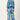 Aristocratic Blue Color Casual Look Dyed Co Ord In Rayon Fabric