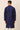Art Silk Fabric Function Wear Subline Kurta In Navy Blue Color