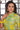 Dynamic Deep Green And Yellow Art Silk Top With Pent