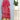 Beguiling Printed Work On Pink Color Art Silk Fabric Kaftan Kurti