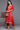 Exclusive Red Color Jacquard Fabric Function Woven Work Top With Bottom Set