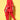 Exclusive Red Color Crepe Fabric Daily Wear Fancy Readymade Top With Bottom Set