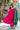 Exclusive Pink Color Cotton Fabric Gota Pati Work Readymade Top With Bottom Dupatta Set