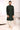 Engaging Dark Green Color Brocade Fabric Indo Western For Men