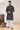 Black Cotton Graceful Readymade Men Kurta Pyjama For Festive Wear