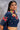 Georgette Fabric Navy Blue Color Floral Embroidered Fantastic Lehenga