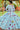 Navratri Special Cotton Fabric Light Cyan Color Beguiling Digital Printed Lehenga