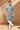 Grey Color Engaging Cotton Fabric Festive Wear Kurta Pyjama For Men