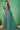 Crepe Silk Fabric Printed Uniform Saree In Cyan Color