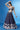 Occasion Wear Lehenga Choli In Navy Blue Georgette Fabric With Sequins Work