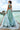 Cyan Color Net Fabric Sequins Embroidery Lehenga Choli