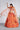 Organza Fabric Orange Color Designer 3 Piece Lehenga Choli With Printed Designs