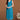 Georgette Fabric Cyan Color Pleasance Chikankari Work Kurti