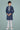 Navy Blue Color Cotton Silk Fabric Festive Wear Trendy Kurta Pyjama For Kids Wear