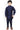 Fetching Navy Blue Color Dhupion Silk Fabric Wedding Wear Designer Kurta Pyjama For Kids Wear