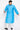 Cyan Color Dhupion Silk Fabric Sangeet Wear Plus Size Kurta Pyjama