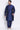 Sangeet Wear Dhupion Silk Fabric Navy Blue Color Plus Size Kurta Pyjama