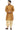 Readymade Dhupion Silk Fabric Dark Beige Color Dhoti Style Kurta Pyjama