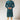 Teal Color Ethnic Look Designer Art Silk Kurta Pyjama